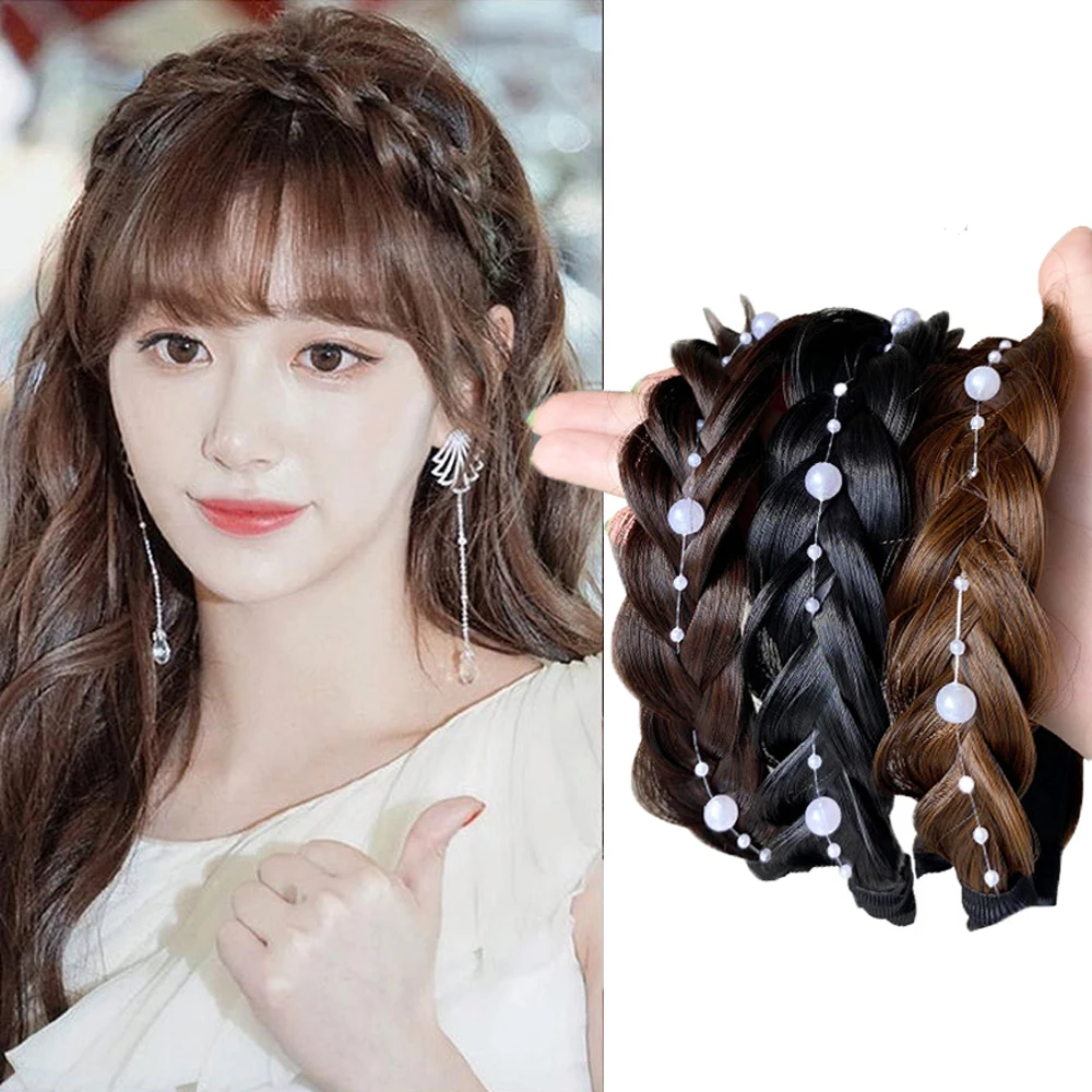 Pearl Wig Twist Headband For Women Girl Wide Fishbone Braid Hairband Handmade Retro Hair Hoop Styling Hair Accessories Headwear
Pearl Wig Twist Headband For Women Girl Wide Fishbone Braid Hairband Handmade Retro Hair Hoop Styling Hair Accessories Headwear