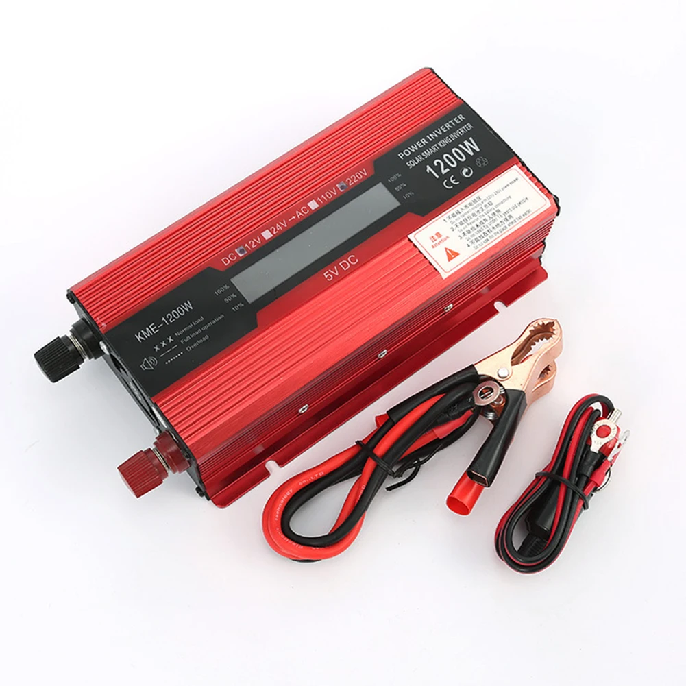 5000W Sine Wave Inverter High Power Car Inverter Solar Inverter 12V/24V-220V Car Accessories High Quality Durable LCD Display
5000W Sine Wave Inverter High Power Car Inverter Solar Inverter 12V/24V-220V Car Accessories High Quality Durable LCD Display
