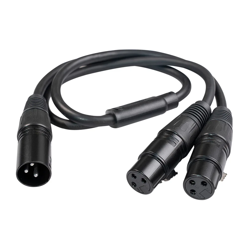 3 Pin XLR Male To Dual Female Audio Y Splitter Mic Cord Line Cable Adaptor 50cm PVC Wire For Amplifiers Mixers Equalizers
3 Pin XLR Male To Dual Female Audio Y Splitter Mic Cord Line Cable Adaptor 50cm PVC Wire For Amplifiers Mixers Equalizers