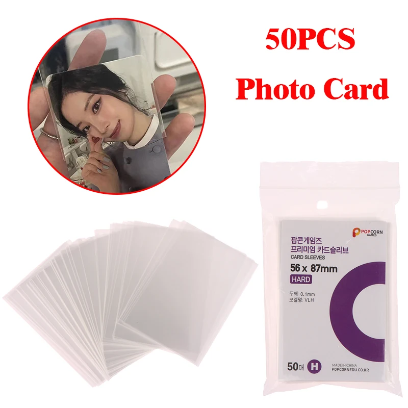 50Pcs Korea Business Card Set Photocard Holder Kpop Transparent Acid-free Photographic Albums CPP 3 Inch Photocard Holographic P
50Pcs Korea Business Card Set Photocard Holder Kpop Transparent Acid-free Photographic Albums CPP 3 Inch Photocard Holographic P