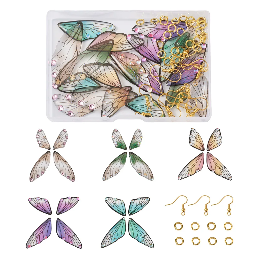 90Pcs/box Resin Earring Making Kit Butterfly Pendants For Women Fashion Dangle Earring Findings DIY Jewelry Making Accessories
90Pcs/box Resin Earring Making Kit Butterfly Pendants For Women Fashion Dangle Earring Findings DIY Jewelry Making Accessories