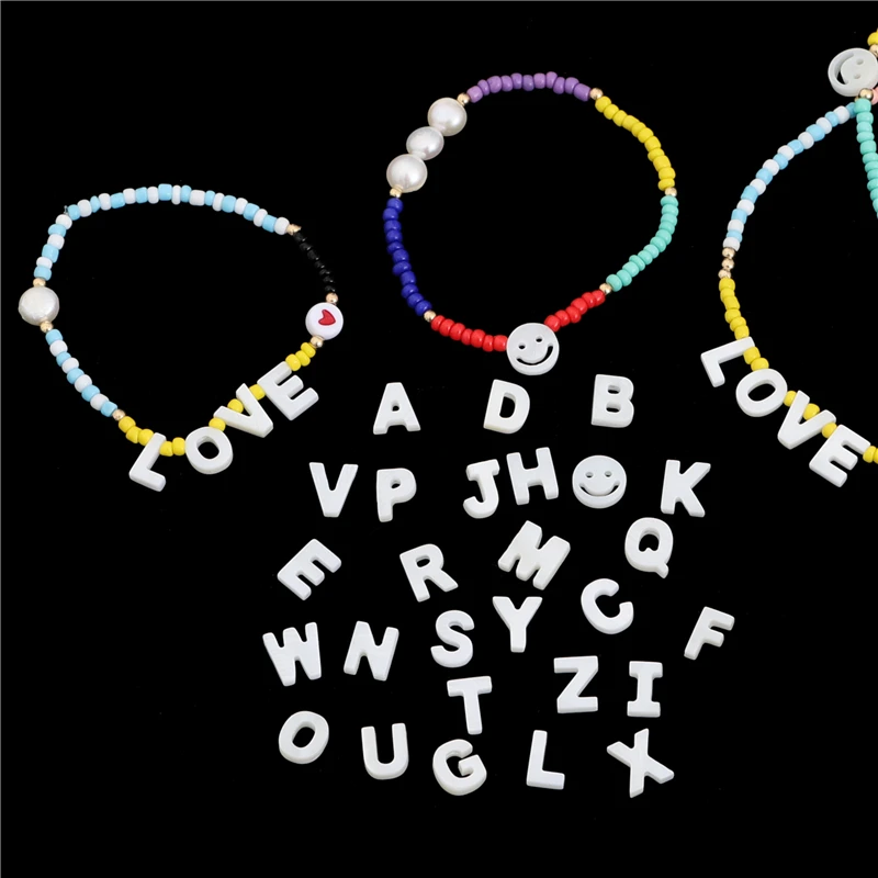 Women Beads Bracelet Jewelry Accessories Making DIY Shell Capital Letter Necklace Gift Handmade Abalorios Pulseras
Women Beads Bracelet Jewelry Accessories Making DIY Shell Capital Letter Necklace Gift Handmade Abalorios Pulseras