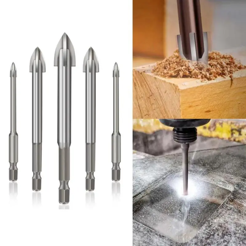 High Quality Triangle Carbide Drill 5PCS Multifunctional Cross Alloy Drill Bit Efficient Universal Drill Tool Stably Fast Speed
High Quality Triangle Carbide Drill 5PCS Multifunctional Cross Alloy Drill Bit Efficient Universal Drill Tool Stably Fast Speed