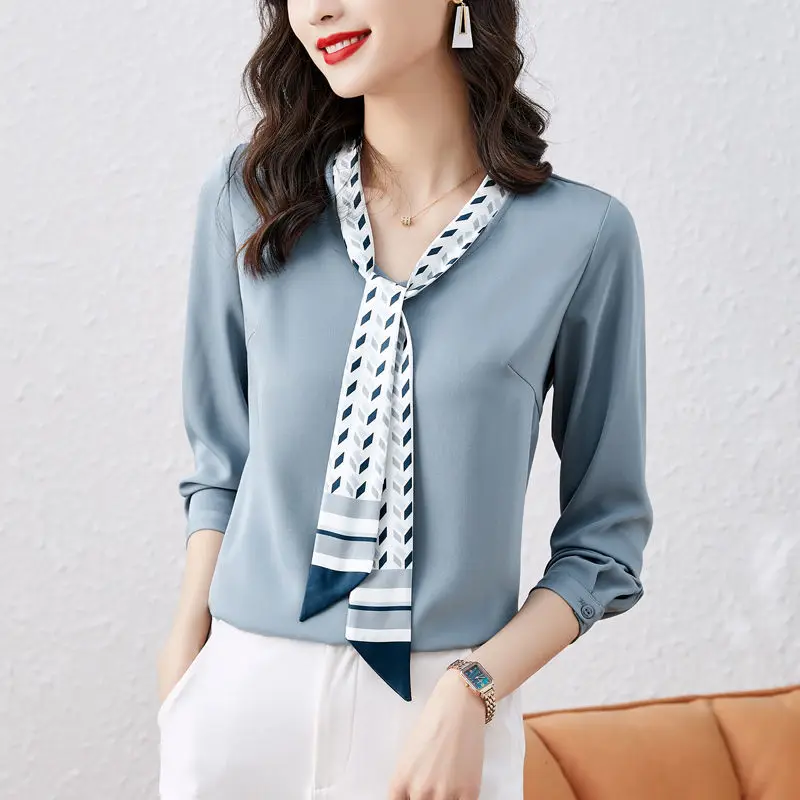 Chiffon Blouse Shirt Women's Spring 2023 New Retro Bow Terrament Temperature Shirt Design Sense Niche Long Sleeve Blouse Top
Chiffon Blouse Shirt Women's Spring 2023 New Retro Bow Terrament Temperature Shirt Design Sense Niche Long Sleeve Blouse Top