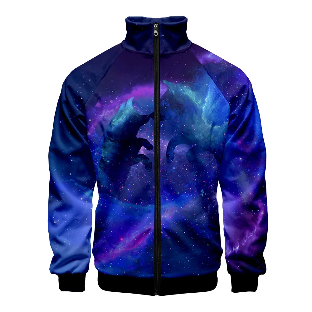 2023Galaxy Wolf Zipper Jackets men/women Casual 3D Jacket Fashion Highstreet Autumn Warm Cool Stand Collar Zipper Boys Jackets
2023Galaxy Wolf Zipper Jackets men/women Casual 3D Jacket Fashion Highstreet Autumn Warm Cool Stand Collar Zipper Boys Jackets