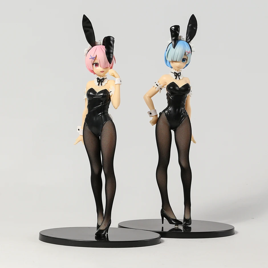 

Anime Re:Life in a different world from zero Rem Ram BiCute Bunnies Bunny Ver.PVC Figure Collectible Model Toys Doll Gift