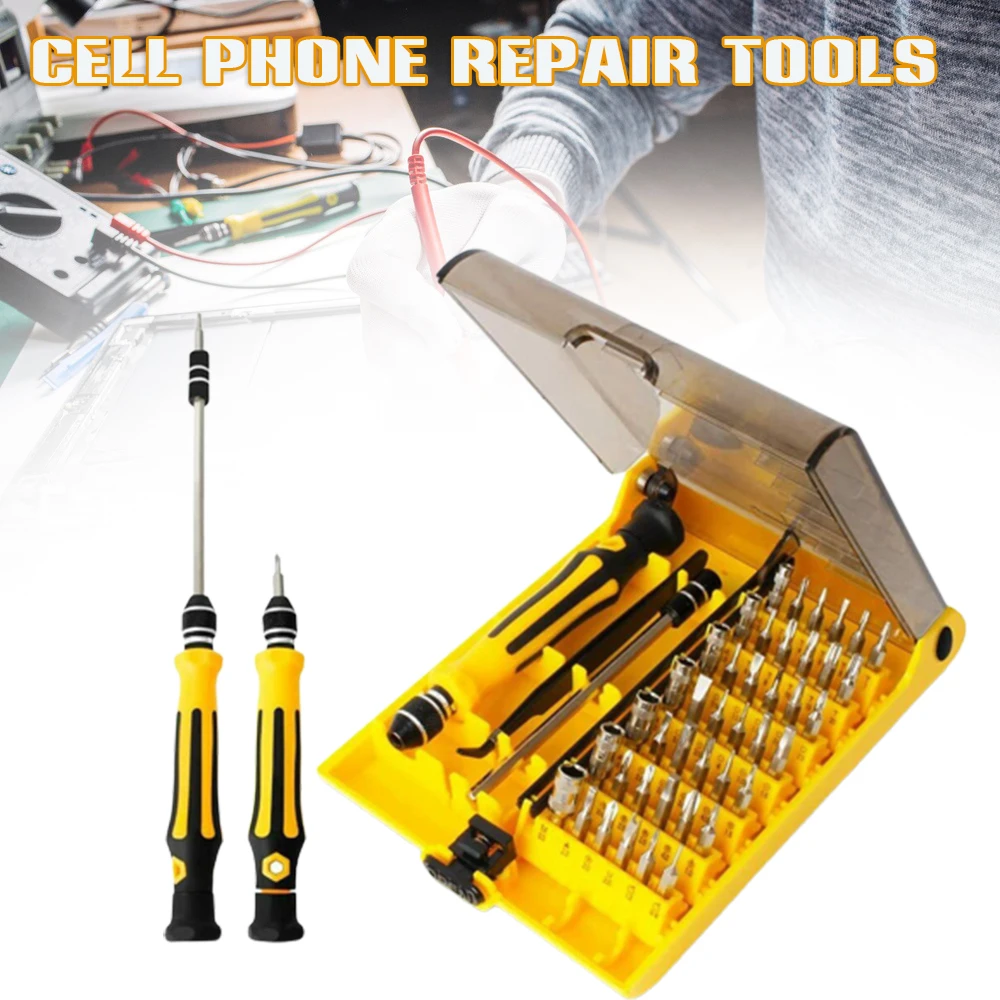 45-in-1 CRV Screwdriver Bit Set Compact Magnetic Precision Screwdriver Drill Bit with Storage Case Hand Tools RERI889
45-in-1 CRV Screwdriver Bit Set Compact Magnetic Precision Screwdriver Drill Bit with Storage Case Hand Tools RERI889
