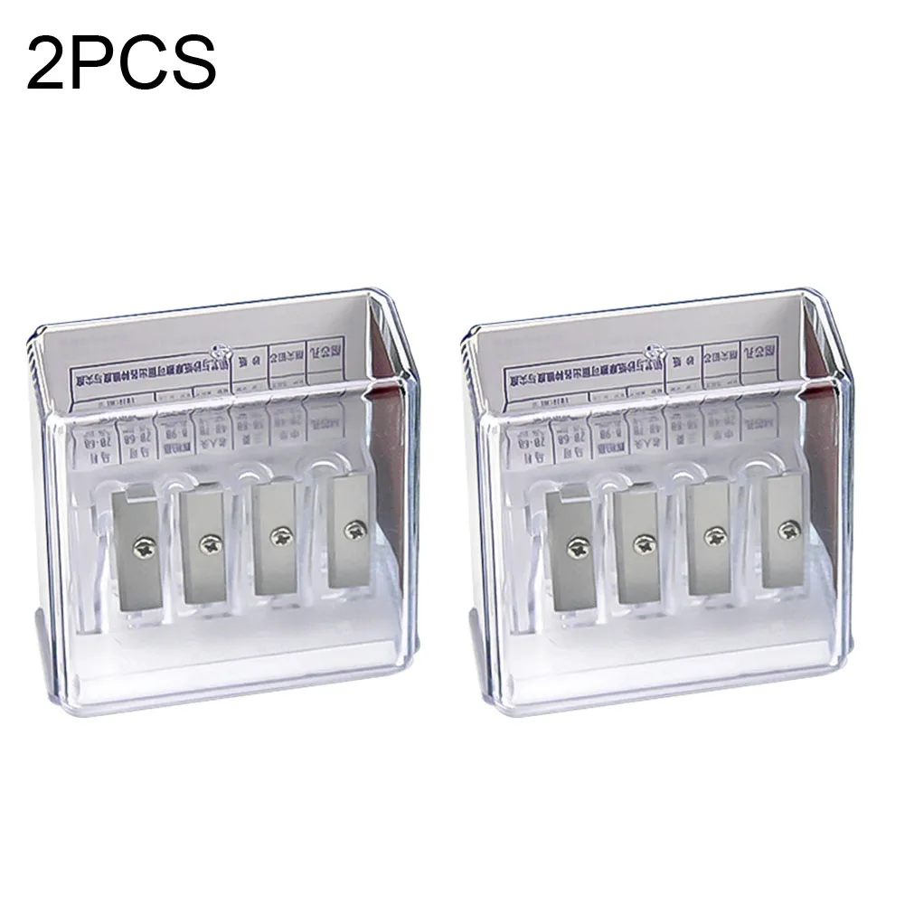 2pcs 4 Holes Sketching With Lid Student Transparent Handheld Long Point Carpenter Pencil Sharpener Portable Manual School Class
2pcs 4 Holes Sketching With Lid Student Transparent Handheld Long Point Carpenter Pencil Sharpener Portable Manual School Class