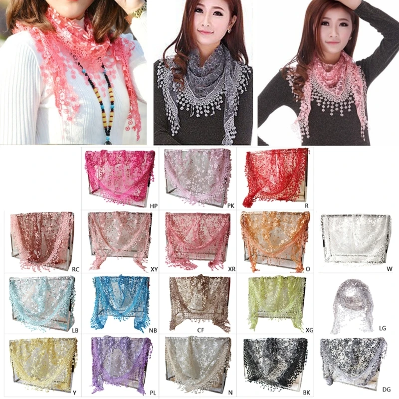 Women Lace Sheer Floral Veil Church Mantilla Scarf Shawl Wrap Tassel 2020 New Fashion 18 Colors Beach Wear Wraps
Women Lace Sheer Floral Veil Church Mantilla Scarf Shawl Wrap Tassel 2020 New Fashion 18 Colors Beach Wear Wraps