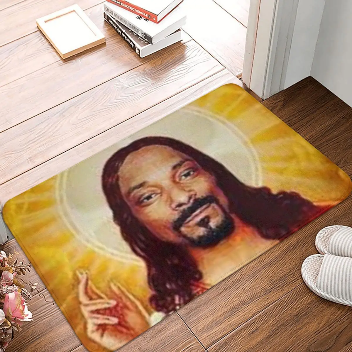 Напольный коврик Snoop Dogg Goes с Иисусом, полиэстеровый пылезащитный ковер для кухни, входа в дом, коврики для балкона, нескользящий коврик для ног
Напольный коврик Snoop Dogg Goes с Иисусом, полиэстеровый пылезащитный ковер для кухни, входа в дом, коврики для балкона, нескользящий коврик для ног