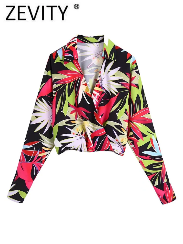 Zevity Women Tropical Leaves Print Side Zipper Smock Blouse Female Cross Hem Pleats Kimono Shirt Chic Business Blusas Tops LS982
Zevity Women Tropical Leaves Print Side Zipper Smock Blouse Female Cross Hem Pleats Kimono Shirt Chic Business Blusas Tops LS982