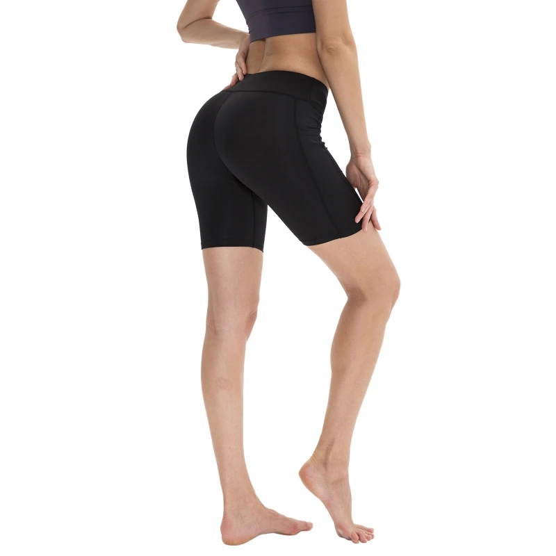 Women's High Waist Yoga Shorts Running Training Exercises Quick-drying Tight-fitting Stretch Fitness Shorts with Pockets
Women's High Waist Yoga Shorts Running Training Exercises Quick-drying Tight-fitting Stretch Fitness Shorts with Pockets