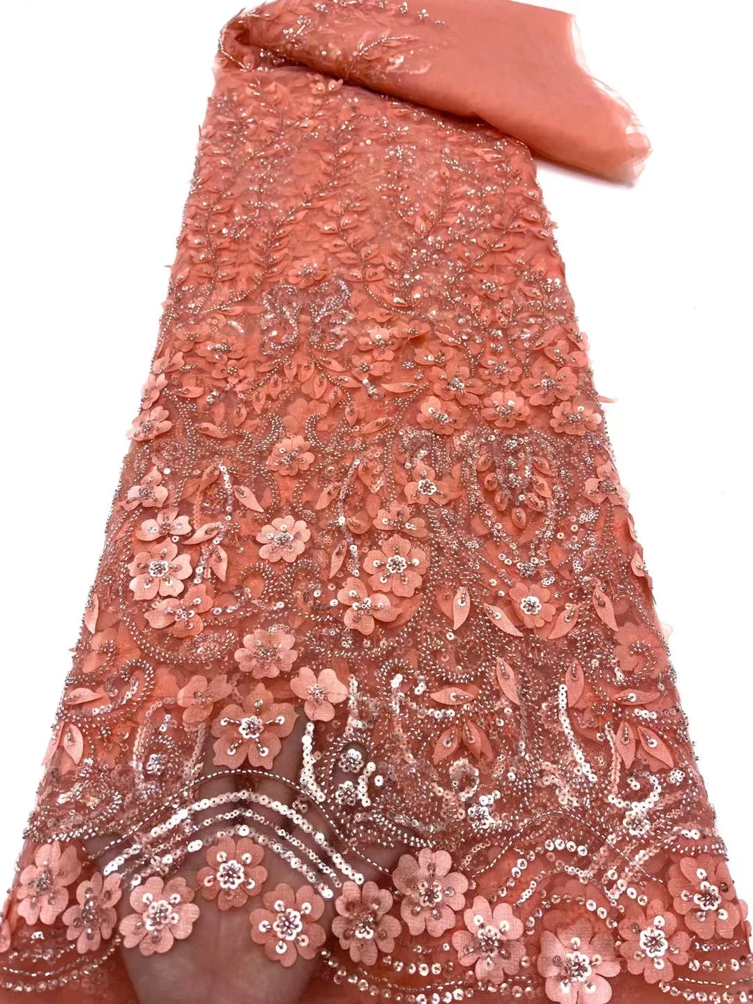 Peach African Groom Sequins Lace Fabric High Quality 2023 Tulle Beads Embroidery French Tulle Lace Nigerian Wedding Dress XC0289
Peach African Groom Sequins Lace Fabric High Quality 2023 Tulle Beads Embroidery French Tulle Lace Nigerian Wedding Dress XC0289