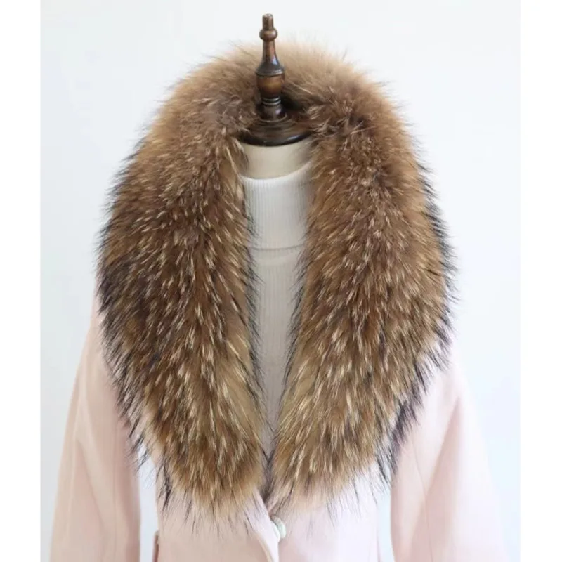 Raccoon Fur Collar Real Fur Scarves Warp Shawl Neck Warmer Fluffy Warm Long Scarf Winter Warm Thick Shawl Women's Fur Scarves
Raccoon Fur Collar Real Fur Scarves Warp Shawl Neck Warmer Fluffy Warm Long Scarf Winter Warm Thick Shawl Women's Fur Scarves