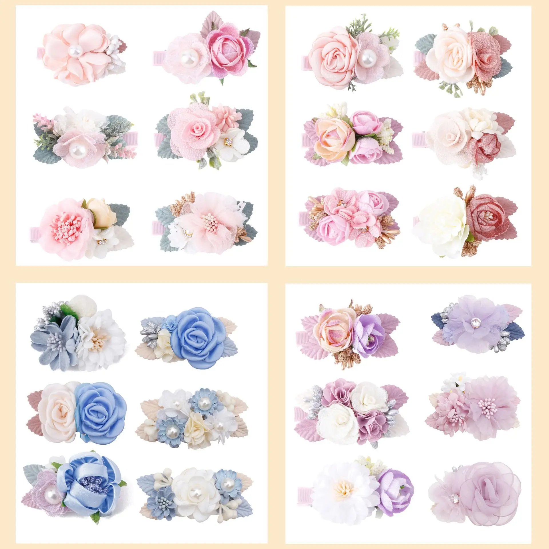 5 Sets/Lot,Fashion Baby Flower Hair Pins Kids Flower Hair Clips Rhinestone Pearl Barrettes Newborn Infant Hair Accessories 
5 Sets/Lot,Fashion Baby Flower Hair Pins Kids Flower Hair Clips Rhinestone Pearl Barrettes Newborn Infant Hair Accessories