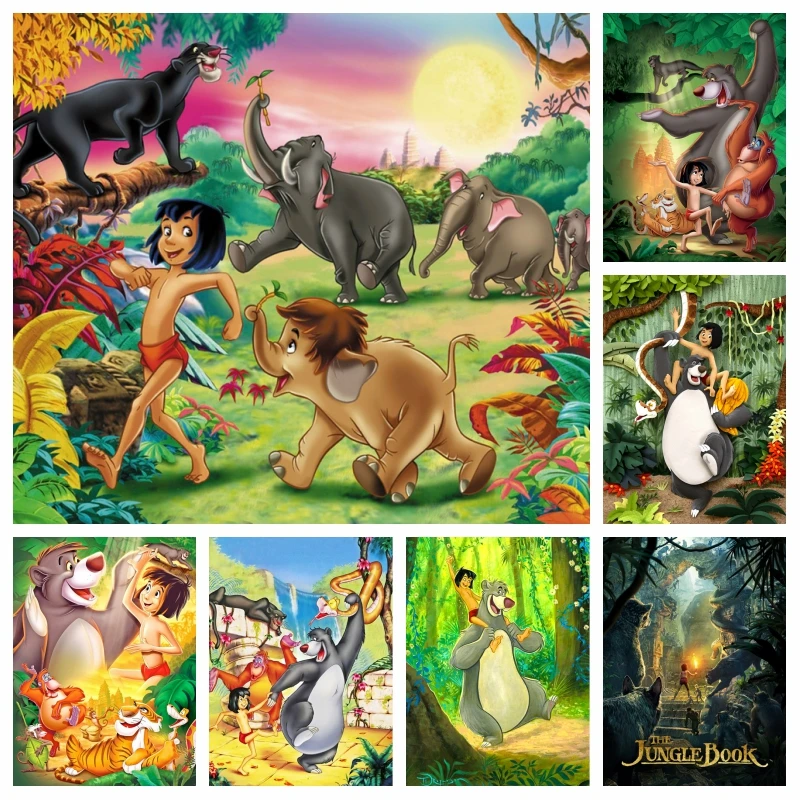 The Jungle Books Diamond Art Painting Mowgli And Shere Khan Tiger Story Full Drills Mosaic Cross Stitch Handwork Gift Home Decor
The Jungle Books Diamond Art Painting Mowgli And Shere Khan Tiger Story Full Drills Mosaic Cross Stitch Handwork Gift Home Decor