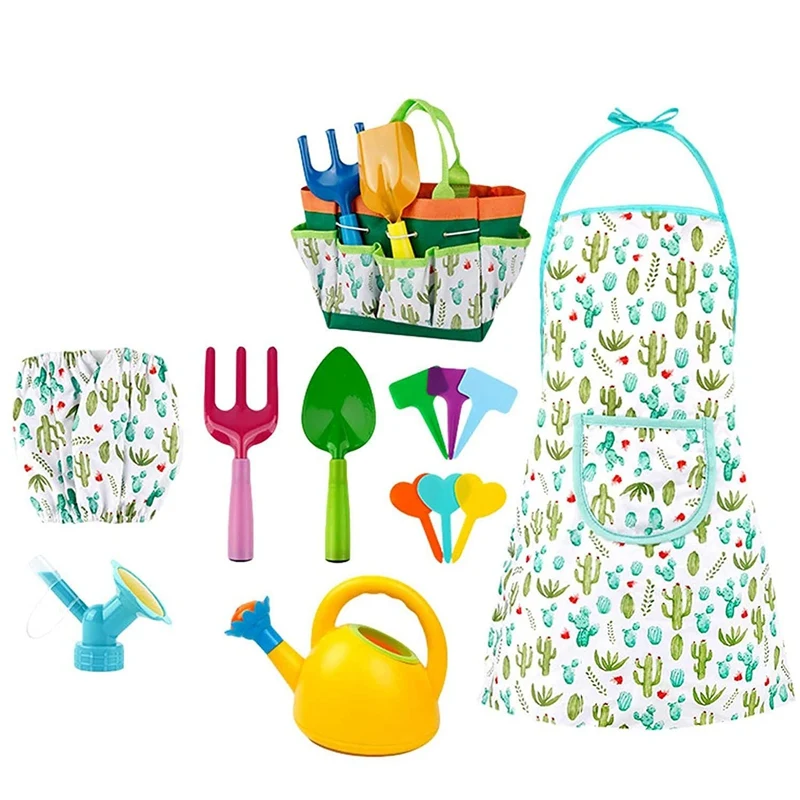Children Gardening Set 16Pcs Kids Gardening Tools with Watering Can,Fork, Rake, Kids Apron, Gardening Tote Gardening Kit
Children Gardening Set 16Pcs Kids Gardening Tools with Watering Can,Fork, Rake, Kids Apron, Gardening Tote Gardening Kit