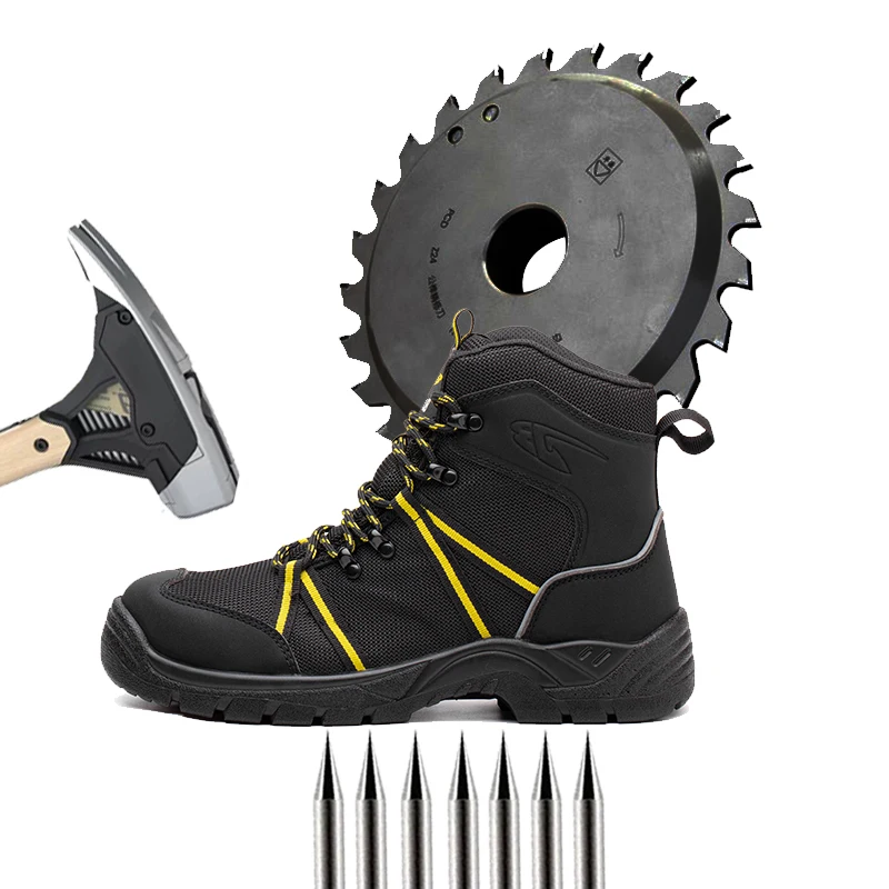 High-top Thickened Warm Casual Boots Men's And Women's Outdoor Anti-smashing Anti-piercing Safety Protection Shoes
High-top Thickened Warm Casual Boots Men's And Women's Outdoor Anti-smashing Anti-piercing Safety Protection Shoes