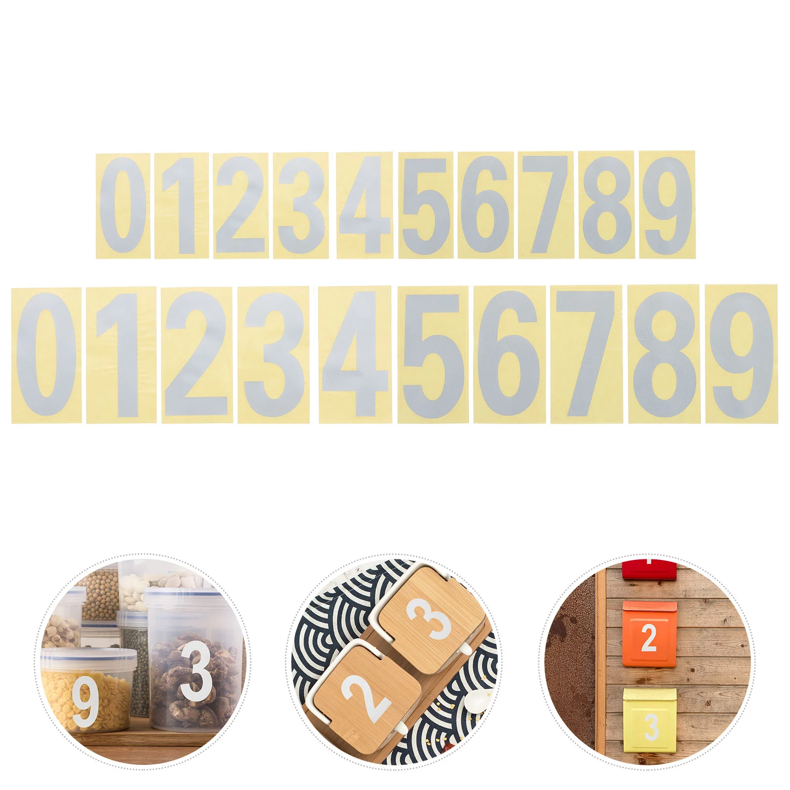 5 Sets Waterproof Mailbox Numbers Stickers Reflective Mailbox Numbers for Outside
5 Sets Waterproof Mailbox Numbers Stickers Reflective Mailbox Numbers for Outside