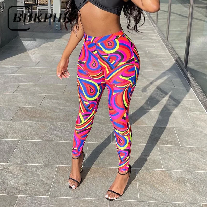IIKPIIK Multi-color Print Leggings Pencil Pants Women Party Club Skinny Trousers Female Streetwear Sexy All-match Bodycon Pants
IIKPIIK Multi-color Print Leggings Pencil Pants Women Party Club Skinny Trousers Female Streetwear Sexy All-match Bodycon Pants