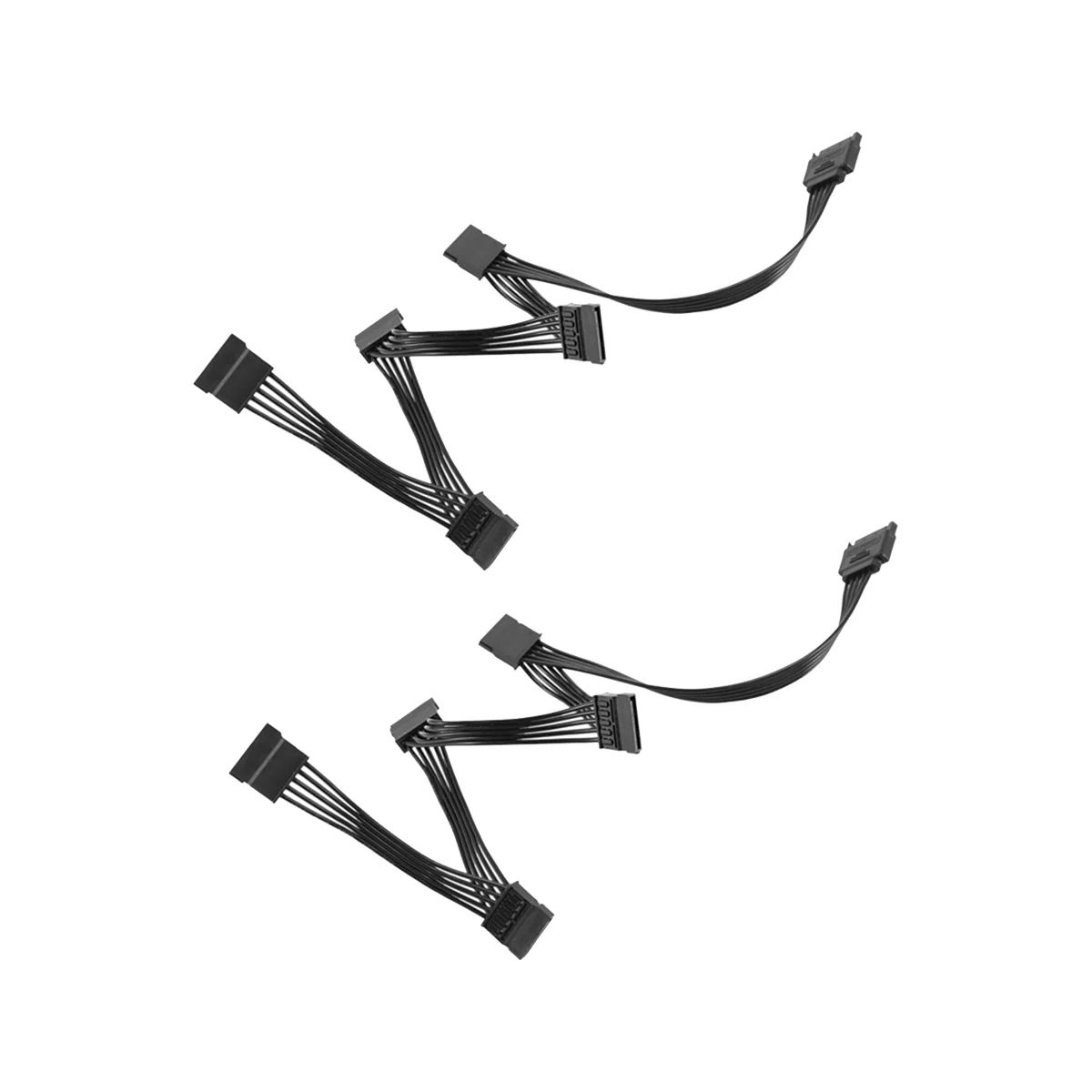 2PCS 15 Pin SATA Power Extension Hard Drive Cable 1 Male to 5 Female Power Supply Splitter Adapter Cable
2PCS 15 Pin SATA Power Extension Hard Drive Cable 1 Male to 5 Female Power Supply Splitter Adapter Cable