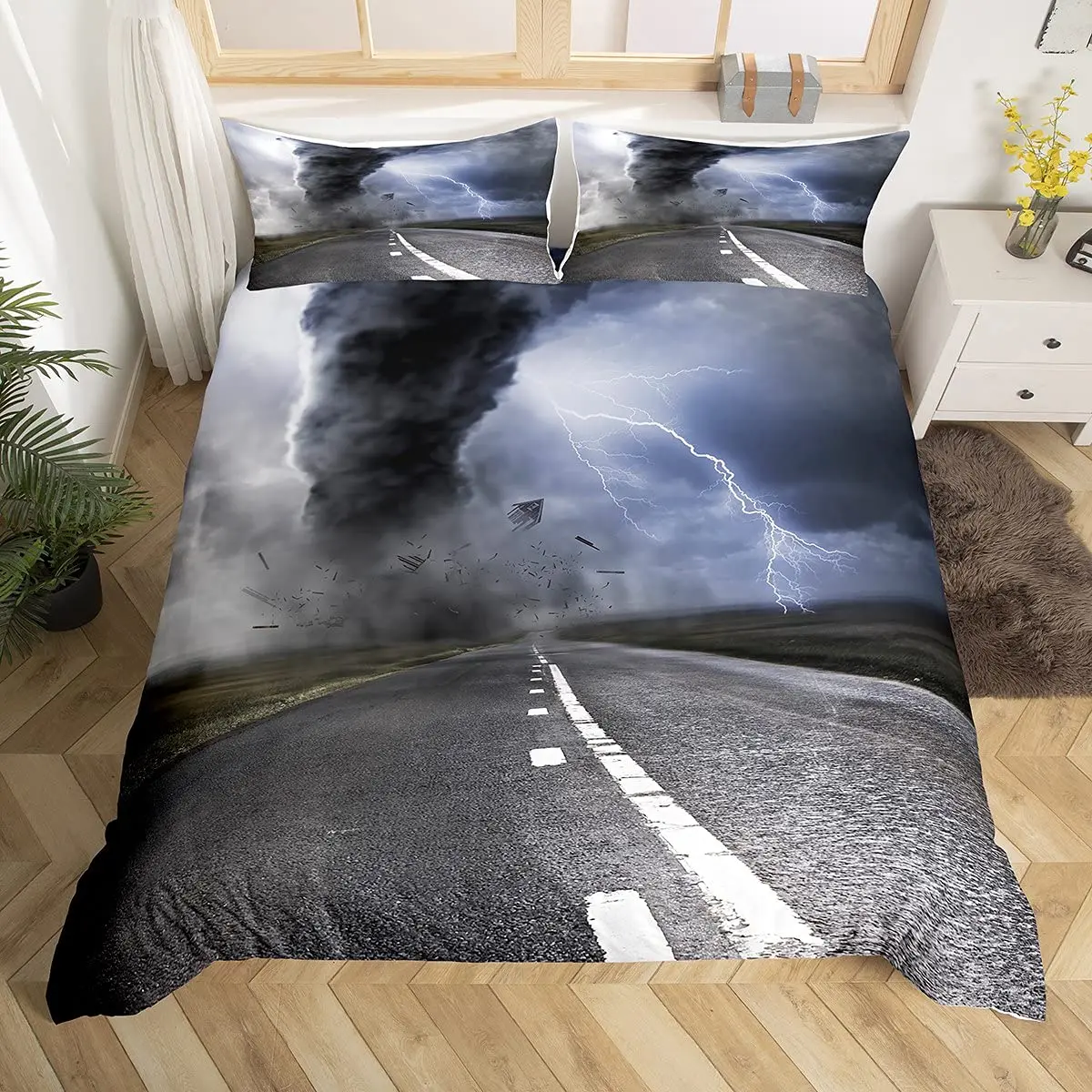 Bedding Set for Kid Teen Adult Polyester Comforter Cover Thunder and Lightning Duvet Cover Set Cloud Natural Disaster Landscape
Bedding Set for Kid Teen Adult Polyester Comforter Cover Thunder and Lightning Duvet Cover Set Cloud Natural Disaster Landscape