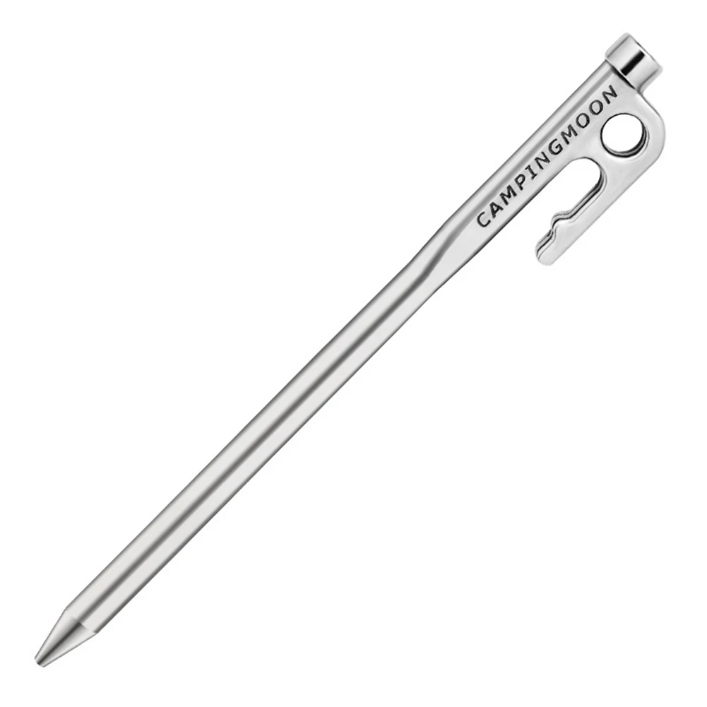 Durable High Quality Brand New Tent Stake Heavy Duty Stainless Steel Tent Stakes Pegs With Hook Outdoor Replacement
Durable High Quality Brand New Tent Stake Heavy Duty Stainless Steel Tent Stakes Pegs With Hook Outdoor Replacement