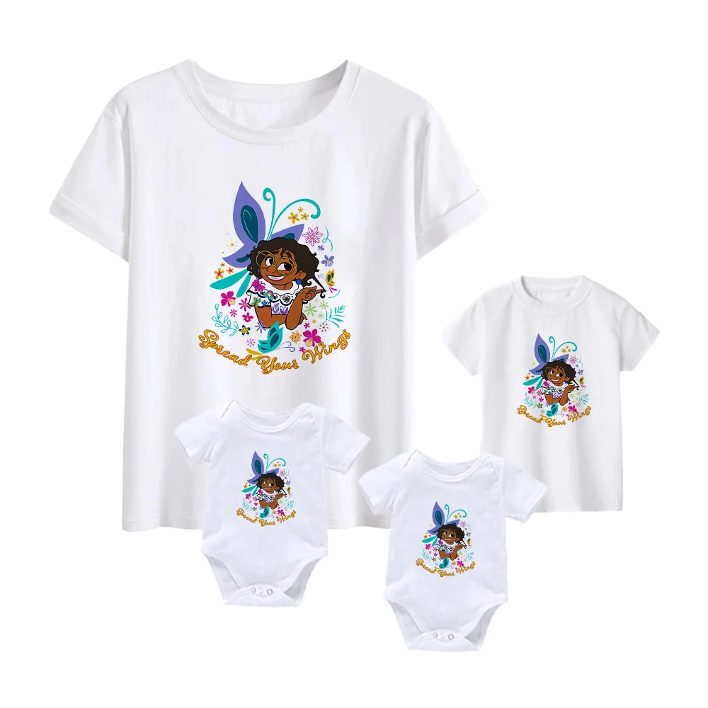 Disney Mirabel T-Shirts Summer Encanto Kids Print Short Sleeve Baby Girl Boy Baby Romper Family Matching Clothes Adult Unisex
Disney Mirabel T-Shirts Summer Encanto Kids Print Short Sleeve Baby Girl Boy Baby Romper Family Matching Clothes Adult Unisex