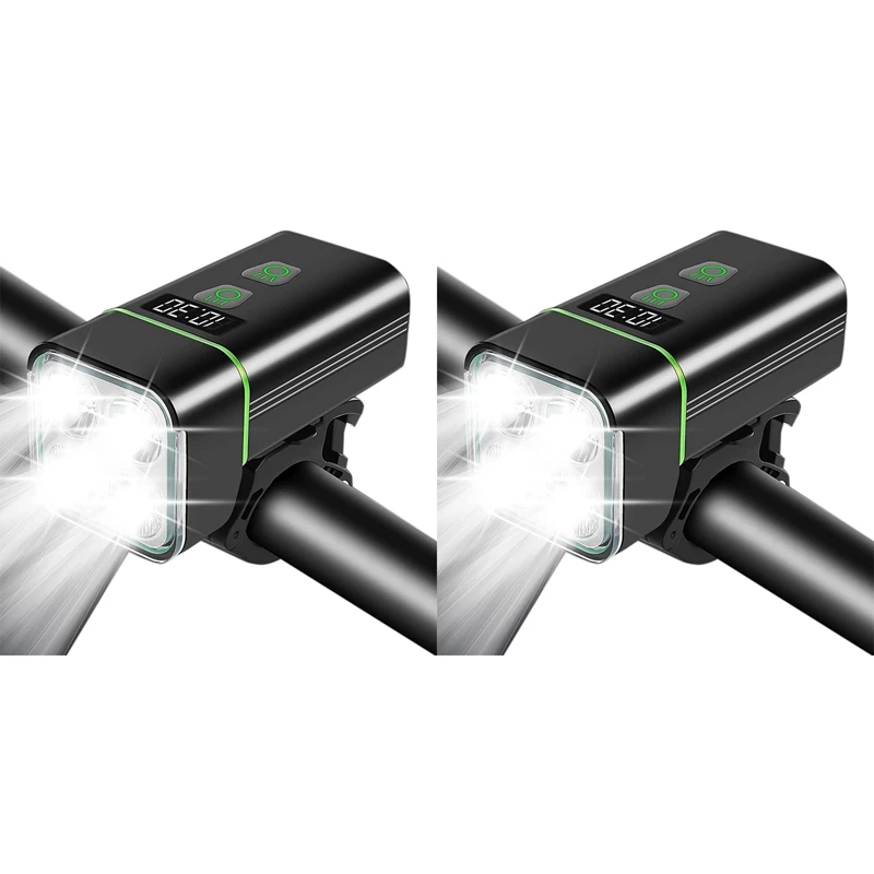 2X Upgraded 4 LED USB Rechargeable Bike Headlight 2000 Lumens Super Bright Bike Front Light 8 Modes Bicycle Light
2X Upgraded 4 LED USB Rechargeable Bike Headlight 2000 Lumens Super Bright Bike Front Light 8 Modes Bicycle Light