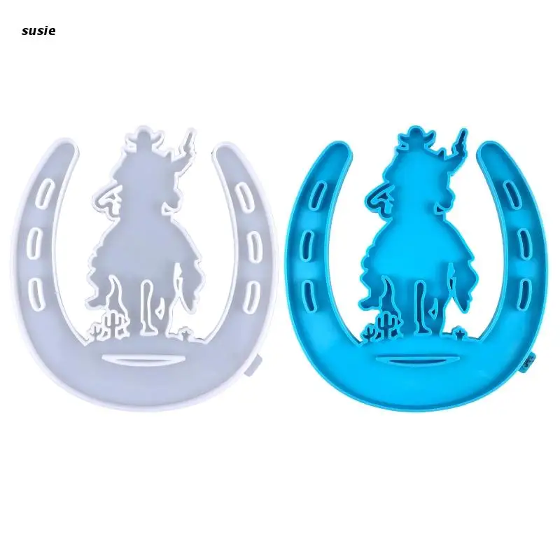 X7YA Cowboy Rider Wall Ornaments Drop Glue Mold Diy Horseshoe Wall Pendant Desktop Decoration Epoxy Silicone Mold
X7YA Cowboy Rider Wall Ornaments Drop Glue Mold Diy Horseshoe Wall Pendant Desktop Decoration Epoxy Silicone Mold