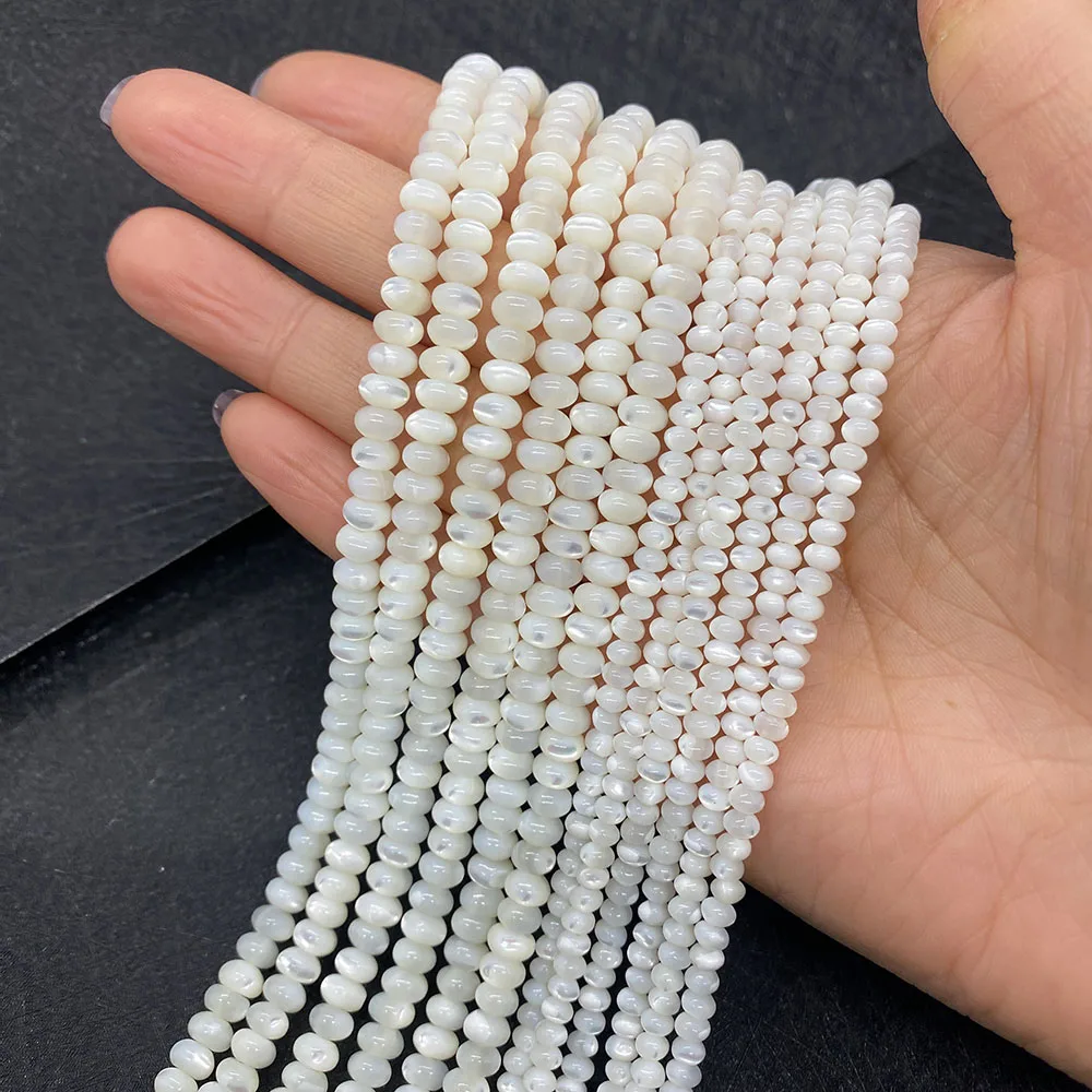 Natural Seawater Shell Beads Pearl Abacus Loose Beads Spacer Beads Fashion for Necklace Jewelry Making Beads DIY 3x4mm4x6mm
Natural Seawater Shell Beads Pearl Abacus Loose Beads Spacer Beads Fashion for Necklace Jewelry Making Beads DIY 3x4mm4x6mm
