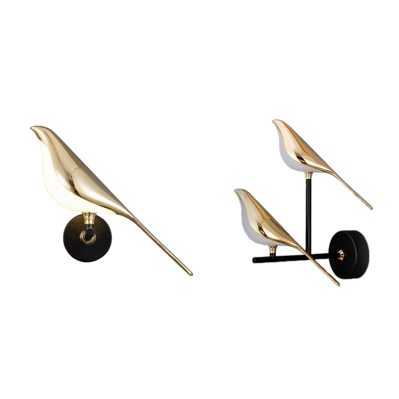 New-Postmodern Creativity Gold Plating Bird Led Wall Lamps Hallway Stairs Sconce Bedroom Light Designer Decor Fixtures
New-Postmodern Creativity Gold Plating Bird Led Wall Lamps Hallway Stairs Sconce Bedroom Light Designer Decor Fixtures