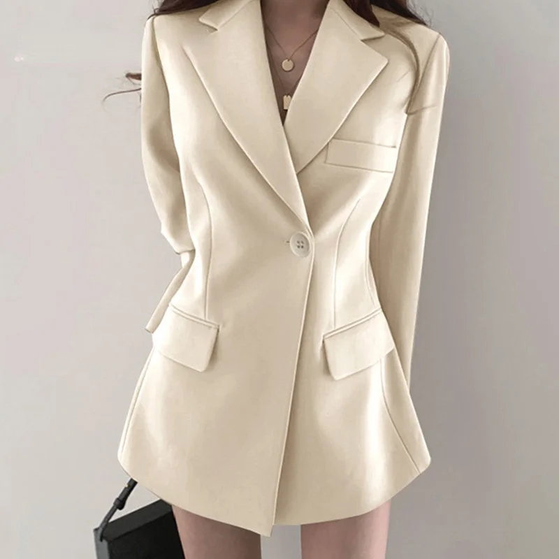 Dinoboa-2022 Suit Female Jacket Spring Summer Solid Color Korean Version Design British Style Lady Female Harvest Blazer Fashion
Dinoboa-2022 Suit Female Jacket Spring Summer Solid Color Korean Version Design British Style Lady Female Harvest Blazer Fashion