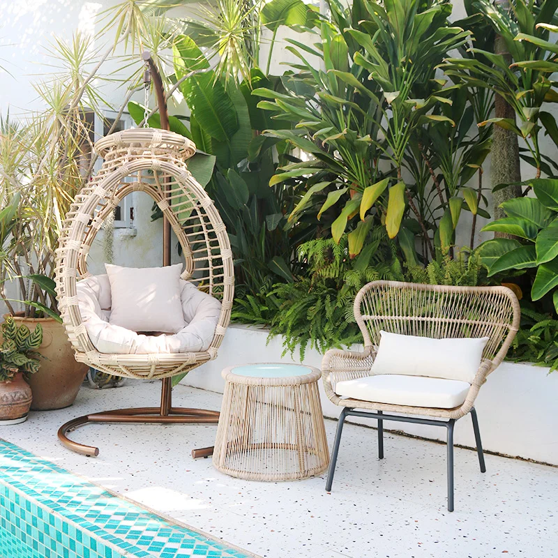 Hanging basket rattan chair outdoor courtyard single swing outdoor balcony hanging chair indoor bedroom domestic rocking chair
Hanging basket rattan chair outdoor courtyard single swing outdoor balcony hanging chair indoor bedroom domestic rocking chair