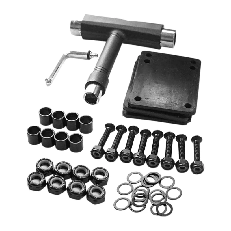 Y1UU Skateboard Hardware Set Replace Your Worn out Parts with Ease Skateboard Trucks and Wheels Set Accessory
Y1UU Skateboard Hardware Set Replace Your Worn out Parts with Ease Skateboard Trucks and Wheels Set Accessory
