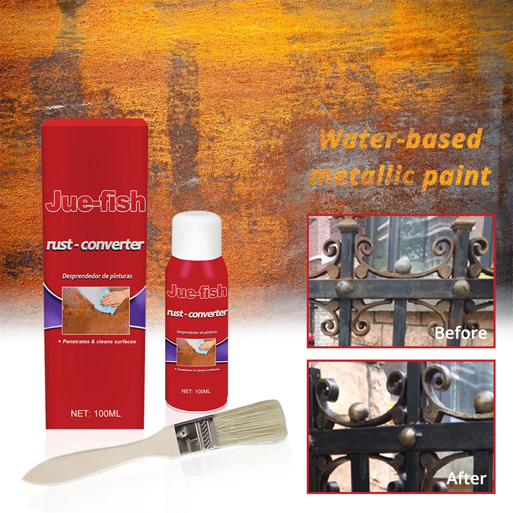 100ML Car Anti-Rust Chassis Rust Converter Water-Based Primer Metal Surface Rust Remover Weather-Proof Long-Lasting Duster
100ML Car Anti-Rust Chassis Rust Converter Water-Based Primer Metal Surface Rust Remover Weather-Proof Long-Lasting Duster