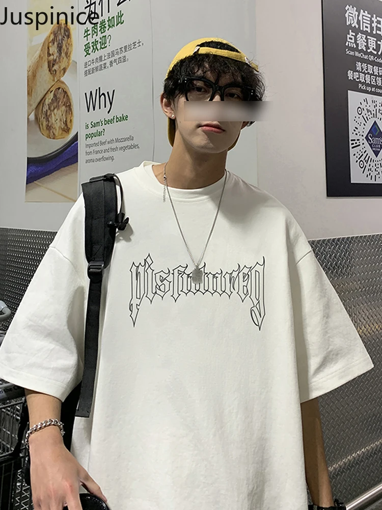 Осенняя мужская футболка Juspinice с коротким рукавом, Корейская свободная одежда для студентов, модная мужская одежда в готическом стиле, нови...
Осенняя мужская футболка Juspinice с коротким рукавом, Корейская свободная одежда для студентов, модная мужская одежда в готическом стиле, нови...