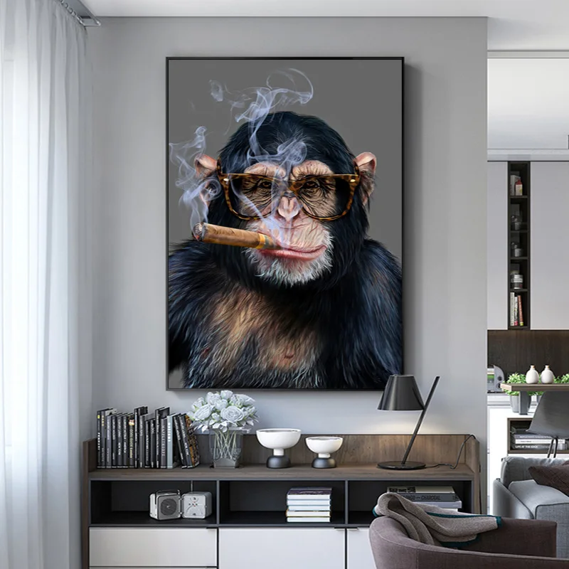 Funny Animal Monkey and Gorilla Canvas Painting Modern Posters and Prints Wall Art Pictures for Living Room Home Decoration
Funny Animal Monkey and Gorilla Canvas Painting Modern Posters and Prints Wall Art Pictures for Living Room Home Decoration