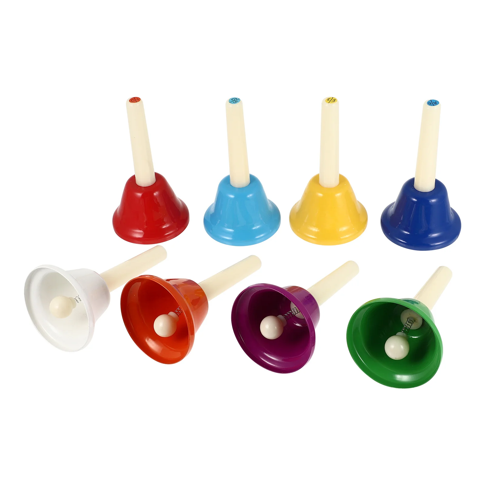 8 Pcs 8-tone Lesson Bell Kids Toy Kids' Musical Instruments Handheld Melody Classroom Plastic Handbell Child Children Bells For
8 Pcs 8-tone Lesson Bell Kids Toy Kids' Musical Instruments Handheld Melody Classroom Plastic Handbell Child Children Bells For