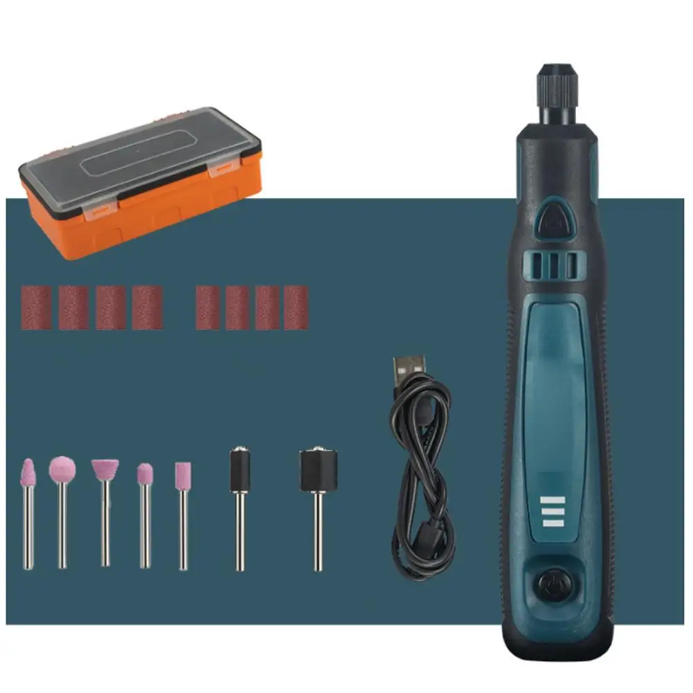 50pcs/set Cordless Electric Drill Grinder Rotary Tool Rechargeable Battery Woodworking Engraving 3Speed Mini Engraver Pen Set
50pcs/set Cordless Electric Drill Grinder Rotary Tool Rechargeable Battery Woodworking Engraving 3Speed Mini Engraver Pen Set