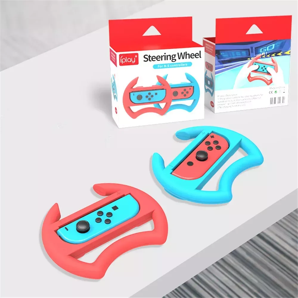 2Pcs Switch Steering Wheel Grip Handle Stand Holder Left&Right for Switch Oled Gaming Accessories
2Pcs Switch Steering Wheel Grip Handle Stand Holder Left&Right for Switch Oled Gaming Accessories