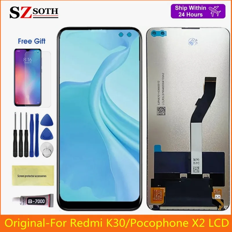 ЖК-дисплей для Xiaomi Redmi K30 Pocophone X2 Дисплей M1912G7BE сенсорный экран дигитайзер Замена для Redmi Замена 100% протестирован
ЖК-дисплей для Xiaomi Redmi K30 Pocophone X2 Дисплей M1912G7BE сенсорный экран дигитайзер Замена для Redmi Замена 100% протестирован