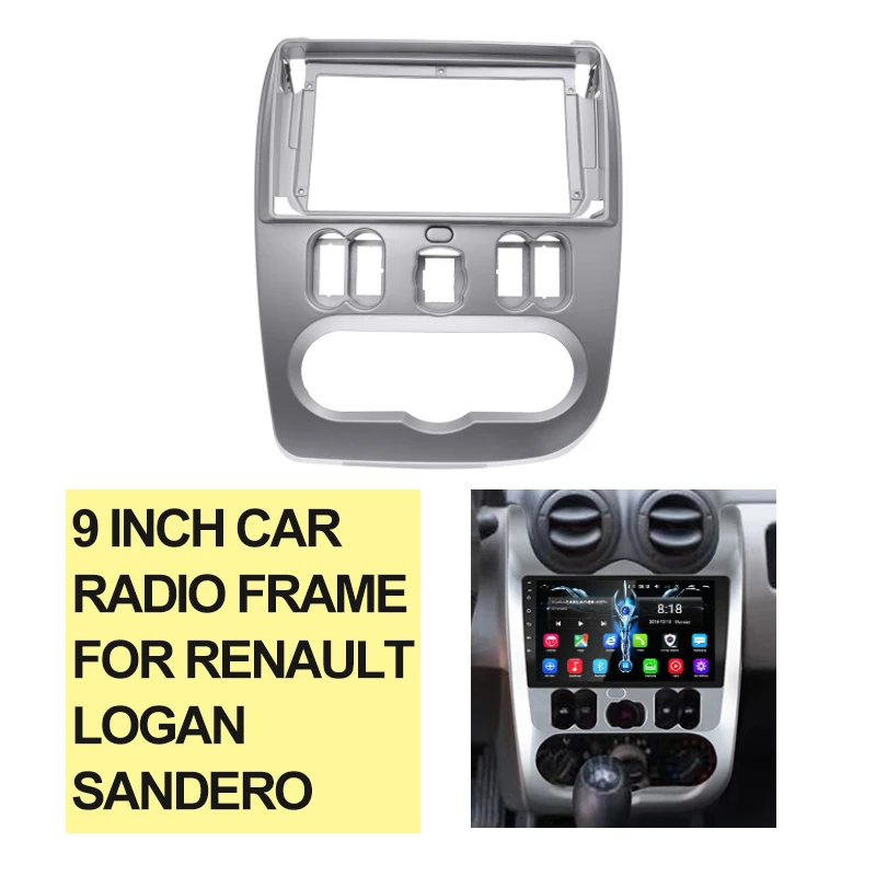 9 Inch Radio Fascia For Renault Logan Sandero 2009-2013 2 DIN Car Stereo Audio DVD Player Panel Adapter Frame Dash Mount Bezel
9 Inch Radio Fascia For Renault Logan Sandero 2009-2013 2 DIN Car Stereo Audio DVD Player Panel Adapter Frame Dash Mount Bezel