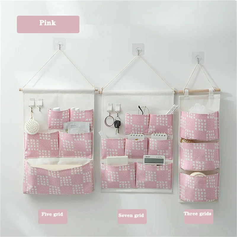 3/5/7 Pockets Cotton Wall Mounted Storage Bag Home Room Closet Door Sundries Clothes Hanging Bag Holder Cosmetic Organizer
3/5/7 Pockets Cotton Wall Mounted Storage Bag Home Room Closet Door Sundries Clothes Hanging Bag Holder Cosmetic Organizer