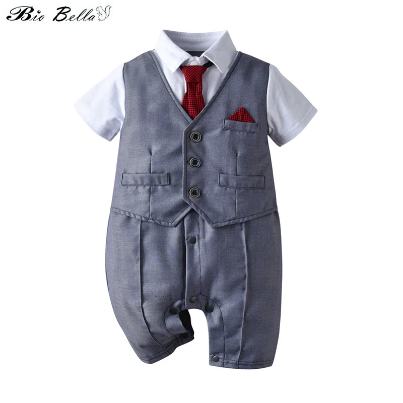 Baby Boy Clothes Cotton Handsome Rompers Little Gentleman Tie Outfit Newborn One-piece Clothing Button Jumpsuit Party Suit
Baby Boy Clothes Cotton Handsome Rompers Little Gentleman Tie Outfit Newborn One-piece Clothing Button Jumpsuit Party Suit