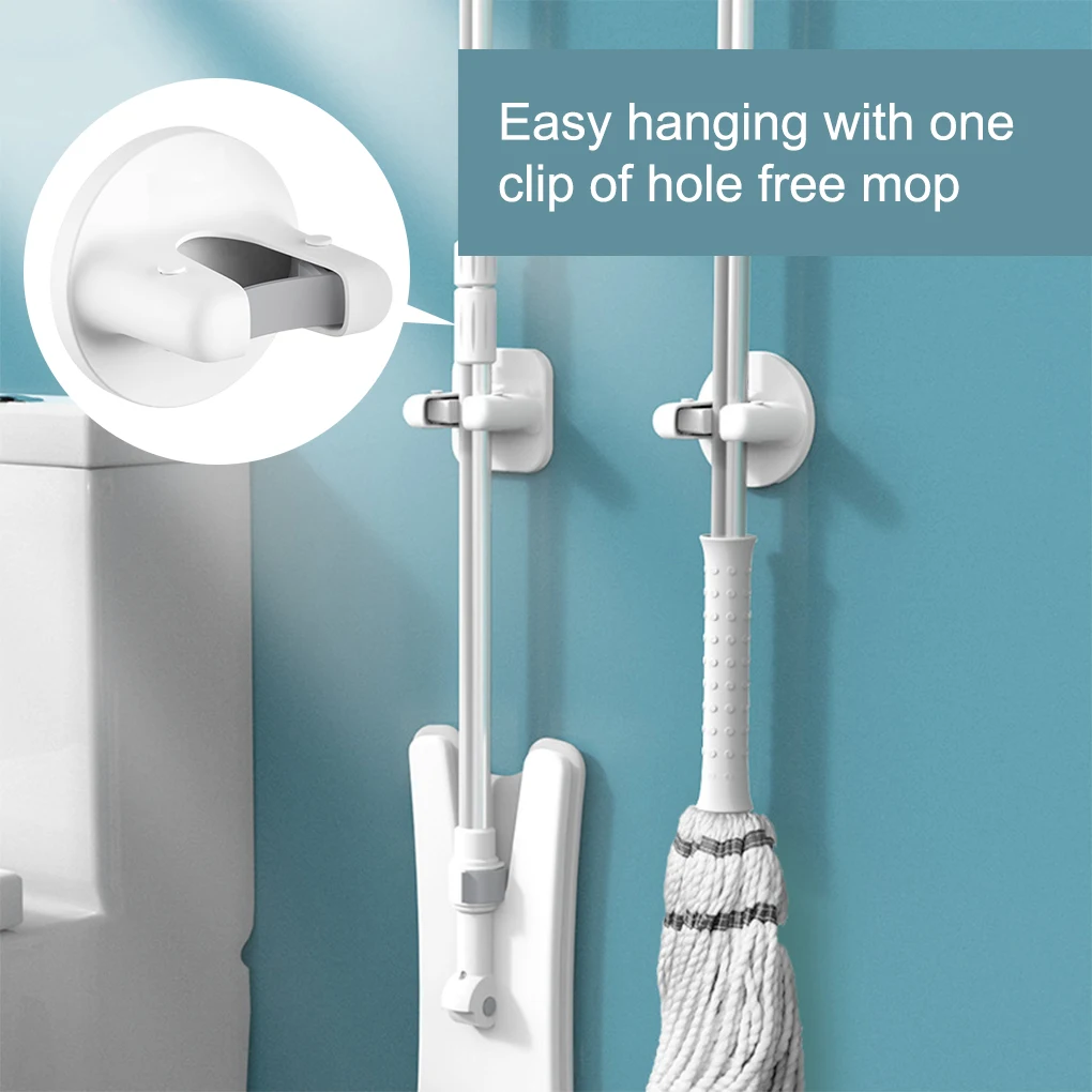 Hanging Mop Storage Holder Waterproof Self-adhesive Hanger Brush Hooks Organizer Rack Home Supplies Square White
Hanging Mop Storage Holder Waterproof Self-adhesive Hanger Brush Hooks Organizer Rack Home Supplies Square White