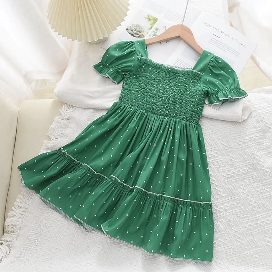 Little girls small floral princess dress children square neck puff sleeve flower print clothes kids pleated dress 2-6 years old
Little girls small floral princess dress children square neck puff sleeve flower print clothes kids pleated dress 2-6 years old