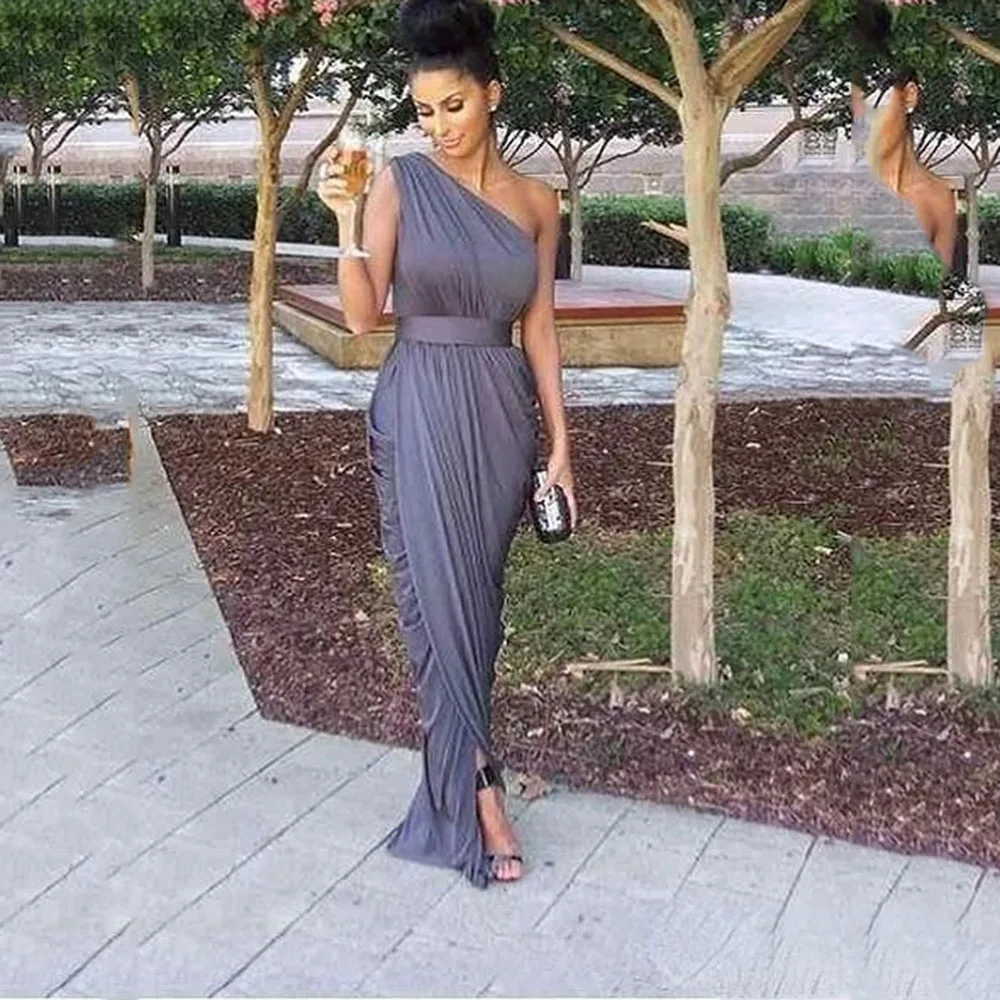 2022 One-shoulder Long Country Bridesmaid Dresses Cheap Daped Split Maid of Honor Wedding Guest Party Prom Dresses
2022 One-shoulder Long Country Bridesmaid Dresses Cheap Daped Split Maid of Honor Wedding Guest Party Prom Dresses
