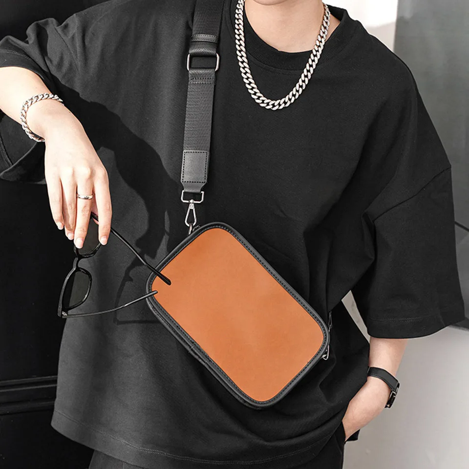 Retro Shoulder Bag Trend Brand Fashion Design High Quality Korean Version Men's Messenger Small Square Bag Yellow Brown S124
Retro Shoulder Bag Trend Brand Fashion Design High Quality Korean Version Men's Messenger Small Square Bag Yellow Brown S124