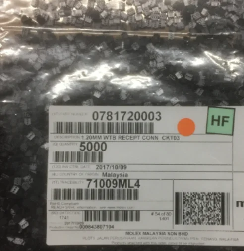 Connectors 0781720003 housings 78172-0003 terminals crimp socket header original part 781720003
Connectors 0781720003 housings 78172-0003 terminals crimp socket header original part 781720003
